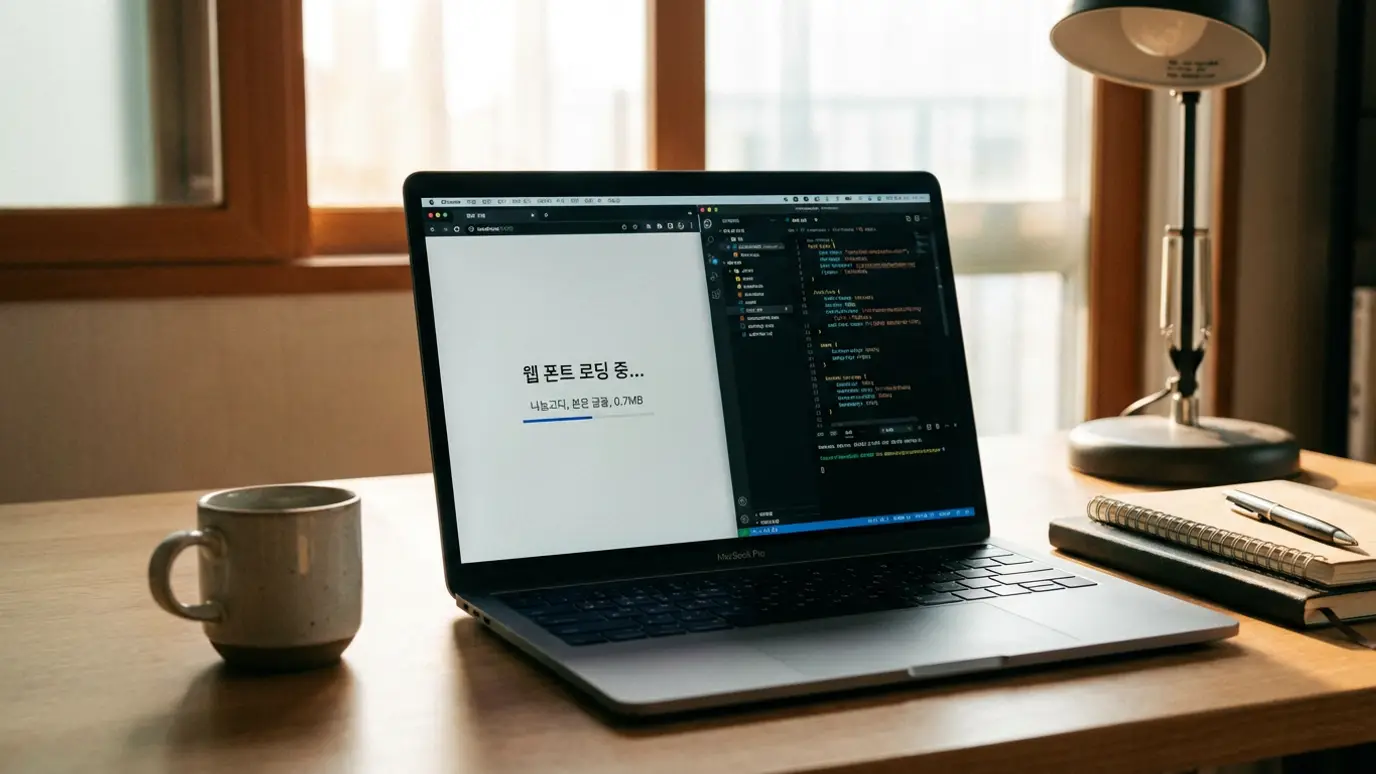 한국어 웹폰트 서브셋 최적화 작업 — Noto Serif KR @font-face 124개에서 1개로 줄인 개발 환경